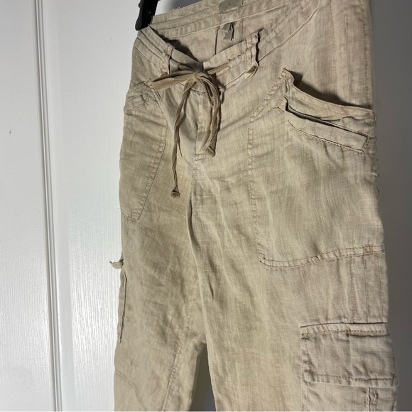 Joie Linen Cargo Crop Pants - Picture 7 of 13